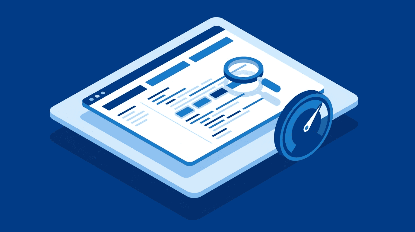 Bir web sitesinin e-ticaret altyapısının HTTP header ve CDN imzalarından tespit edilmesini ve güven skorunu gösteren izometrik mavi görsel