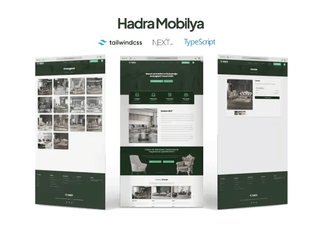 Hadra Mobilya — Alis Dijital web tasarım ve e-ticaret projesi