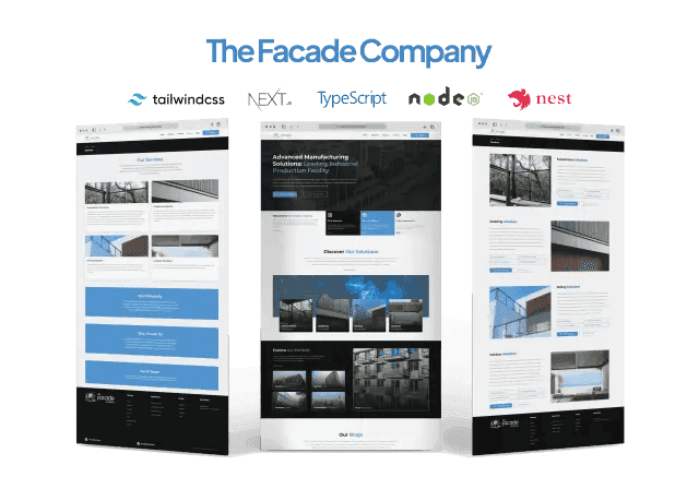 The Facade Company — Alis Dijital web tasarım ve e-ticaret projesi