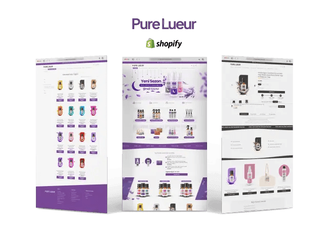 Pure Lueur — Alis Dijital web tasarım ve e-ticaret projesi