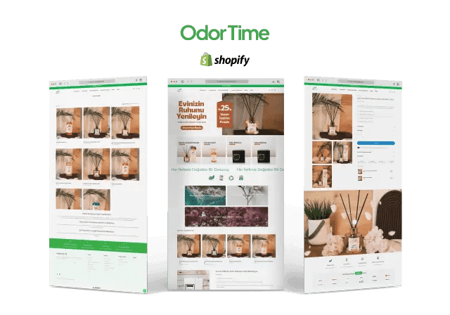 Odor Time — Alis Dijital web tasarım ve e-ticaret projesi