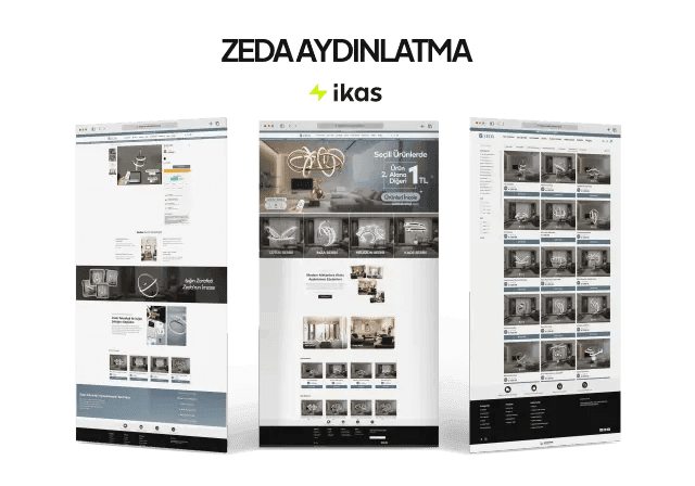 Zeda Aydınlatma — Alis Dijital web tasarım ve e-ticaret projesi