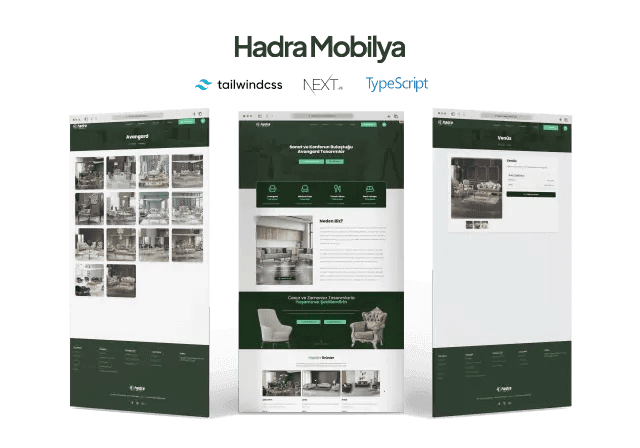 Hadra Mobilya — Alis Dijital web tasarım ve e-ticaret projesi
